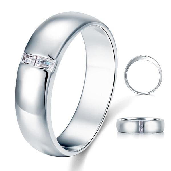 Men's Band Solid Sterling 925 Silver Ring