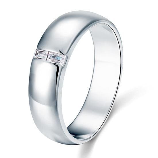 Men's Band Solid Sterling 925 Silver Ring