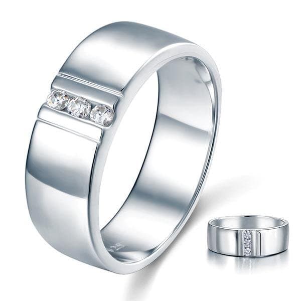 Men's Solid Sterling 925 Silver Band