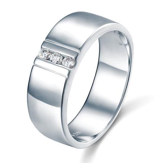 Men's Solid Sterling 925 Silver Band