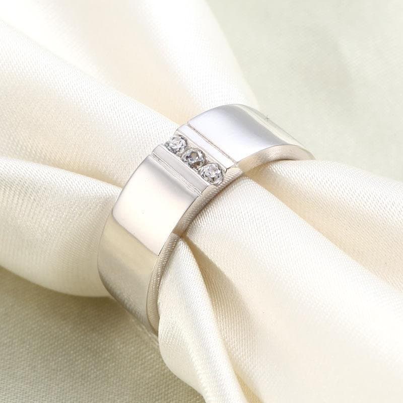 Men's Solid Sterling 925 Silver Band