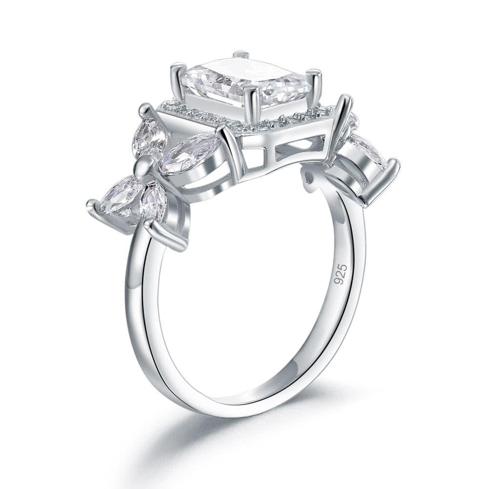 Pageant Solid 925 Sterling Silver Butterfly Ring