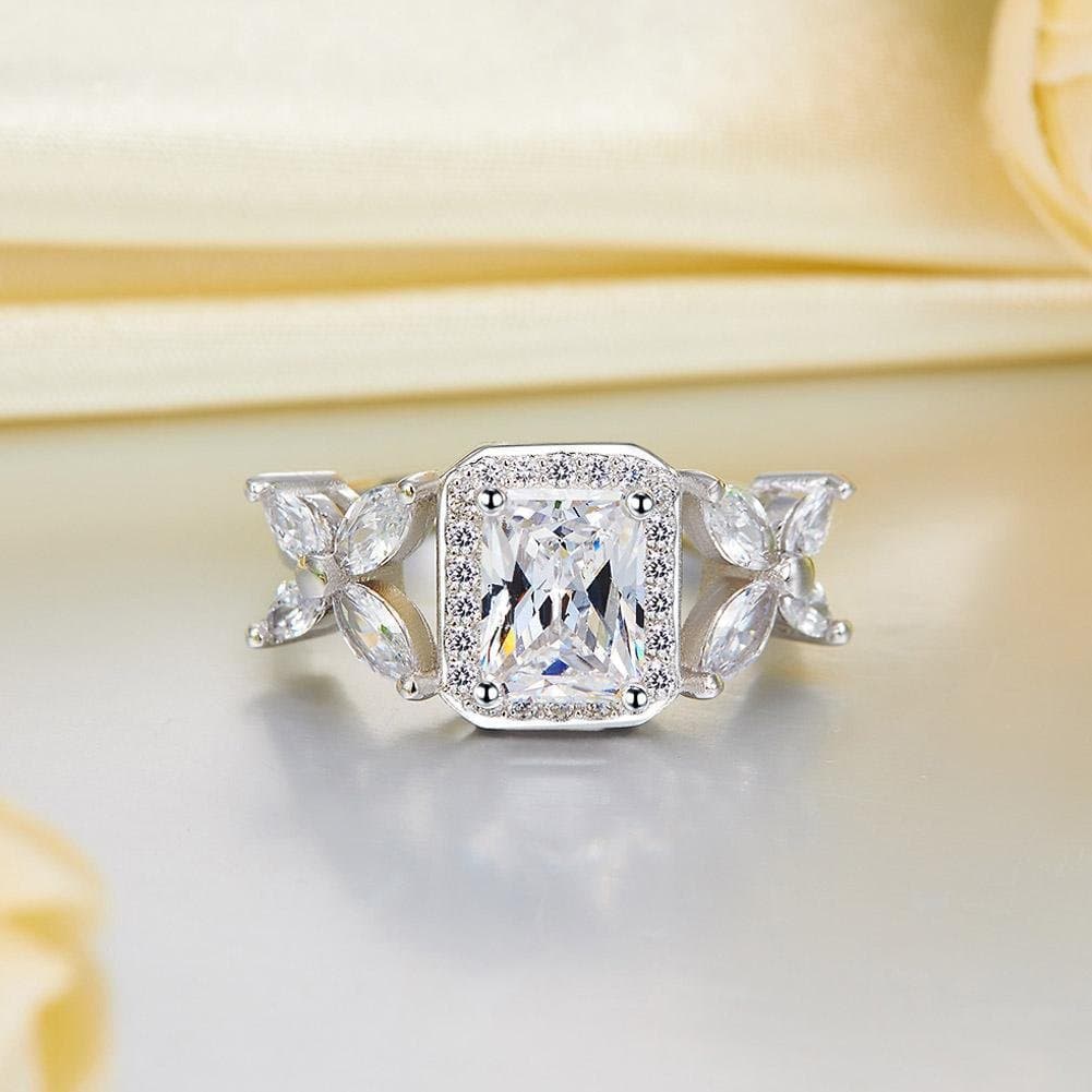 Pageant Solid 925 Sterling Silver Butterfly Ring