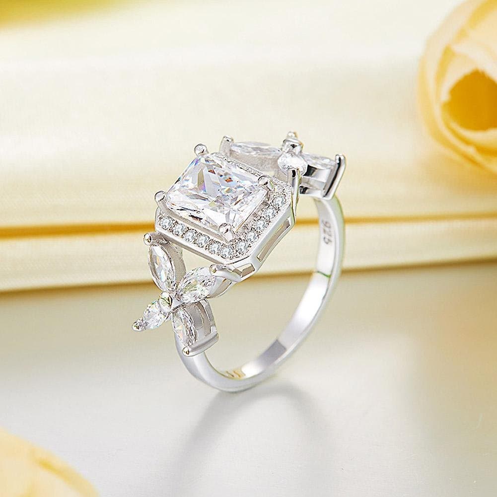 Pageant Solid 925 Sterling Silver Butterfly Ring