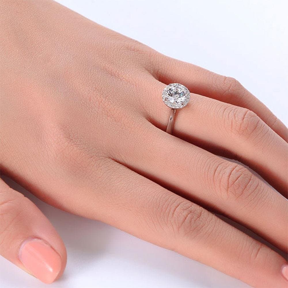 Halo Promise Ring