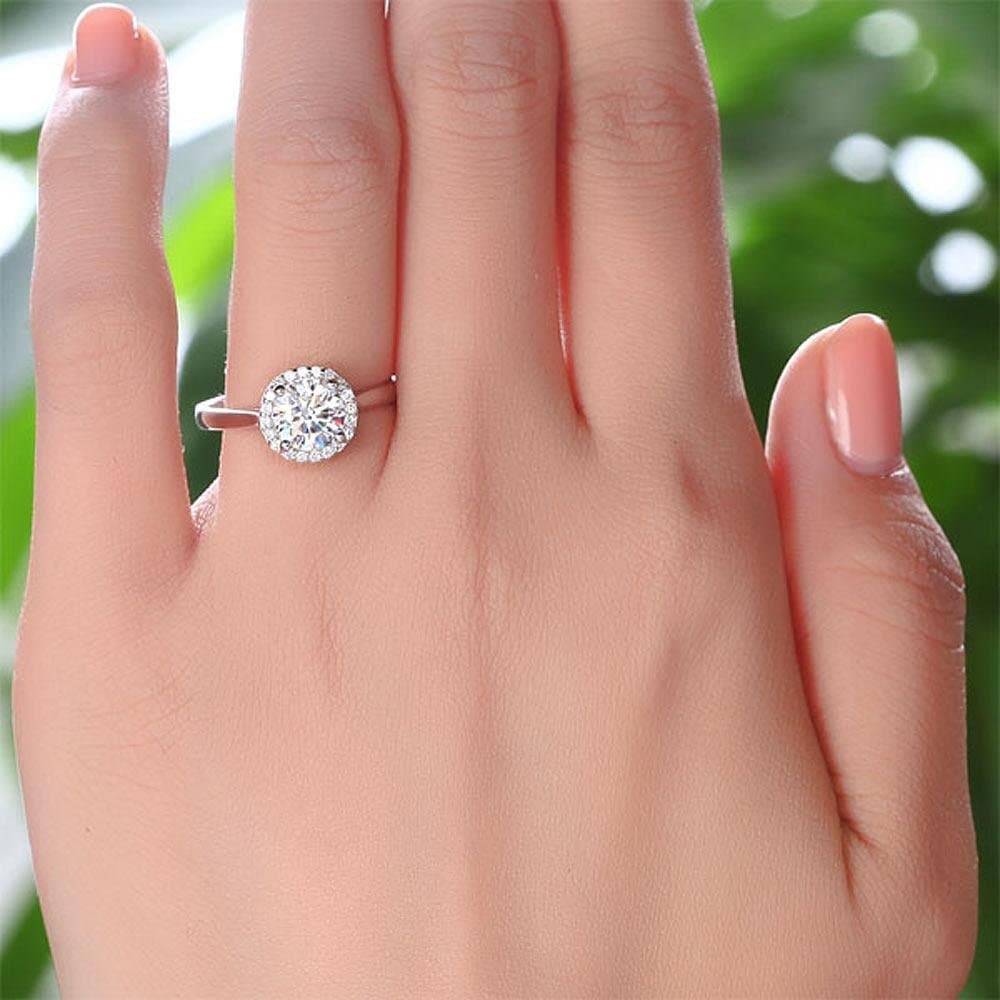 Halo Promise Ring