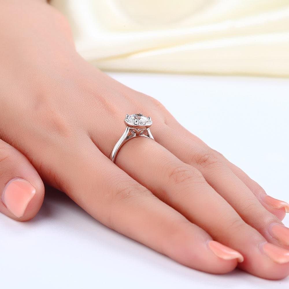 Halo Promise Ring