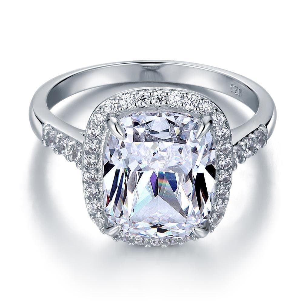 6 Ct Cushion Created Diamond Ring