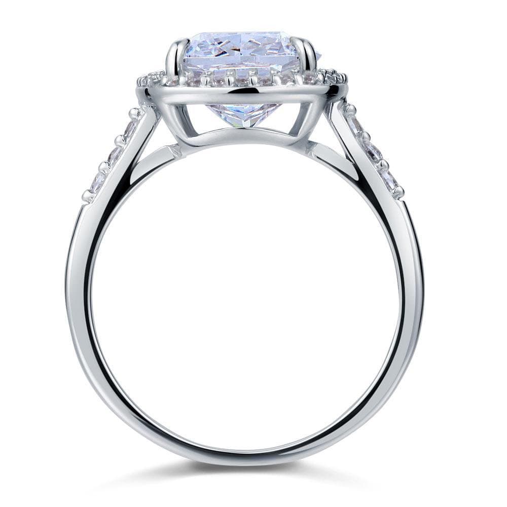 6 Ct Cushion Created Diamond Ring