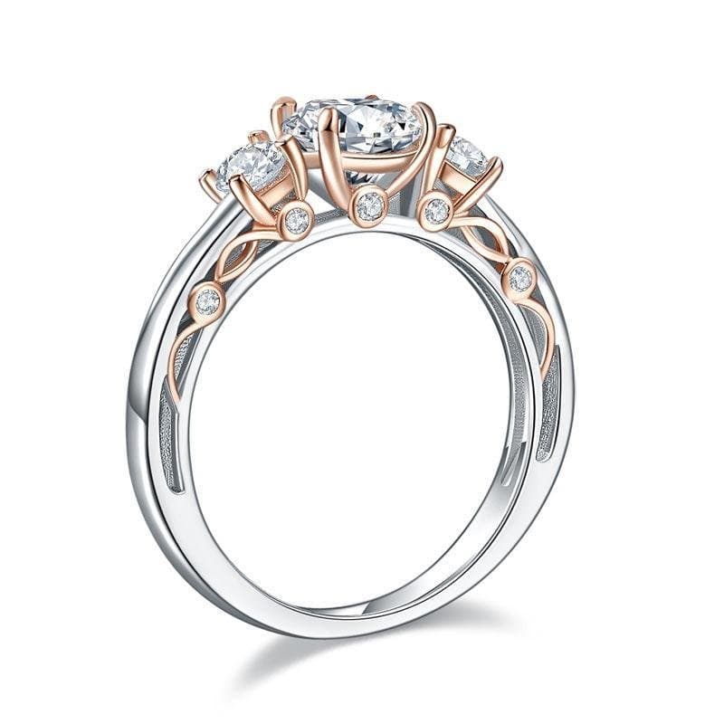 1 Ct Two Tone Colour Vintage Style Ring