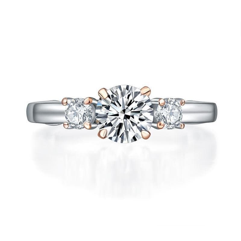 1 Ct Two Tone Colour Vintage Style Ring