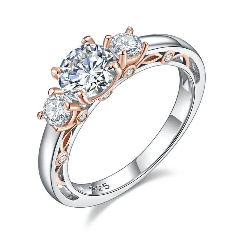 1 Ct Two Tone Colour Vintage Style Ring