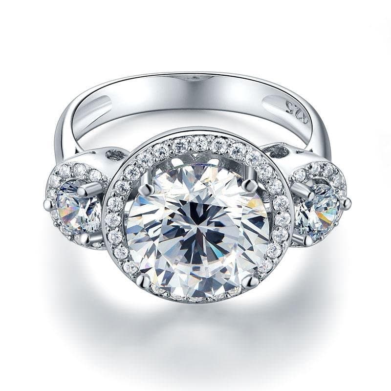 Three-Stone Vintage Victorian Art Deco 3.5 Ct Ring
