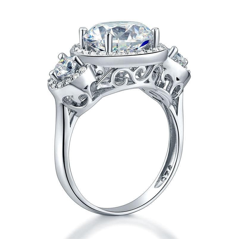 Three-Stone Vintage Victorian Art Deco 3.5 Ct Ring