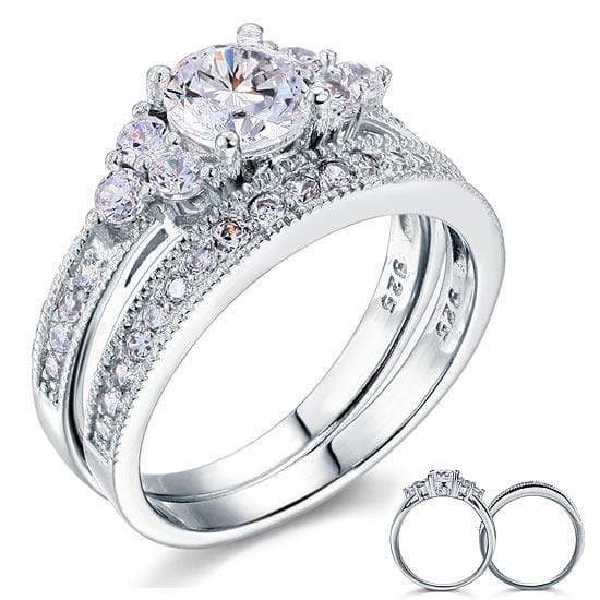 Vintage Style 1.00 Carat Created Diamond Ring