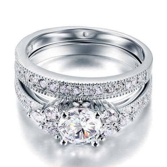 Vintage Style 1.00 Carat Created Diamond Ring
