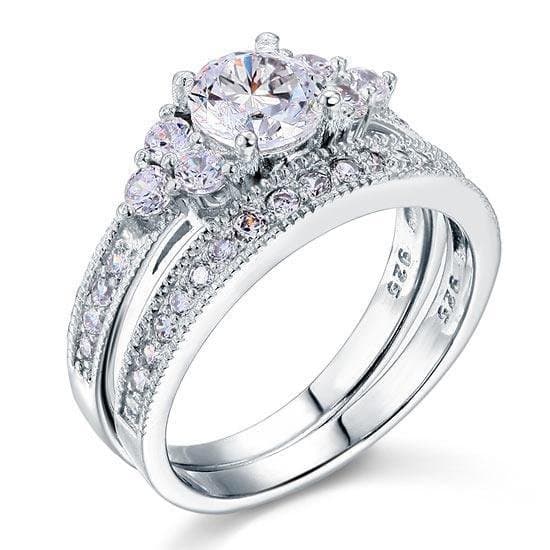 Vintage Style 1.00 Carat Created Diamond Ring
