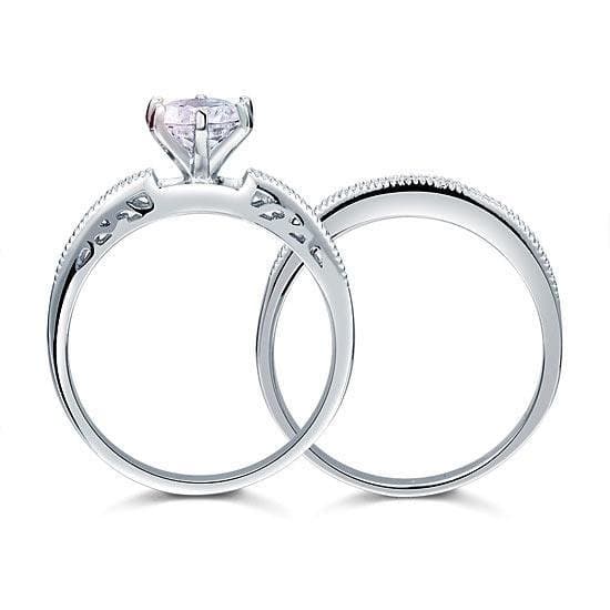 Vintage Style 1.25 Solitaire Created Diamond Ring