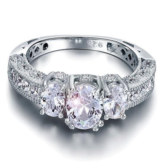Vintage Style 2 Carat Created Diamond Ring