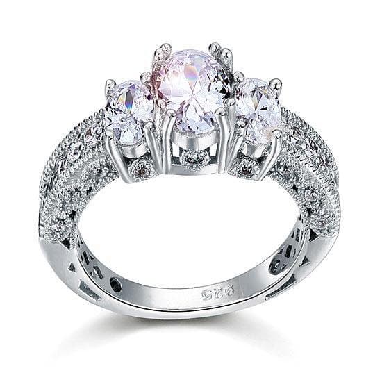 Vintage Style 2 Carat Created Diamond Ring
