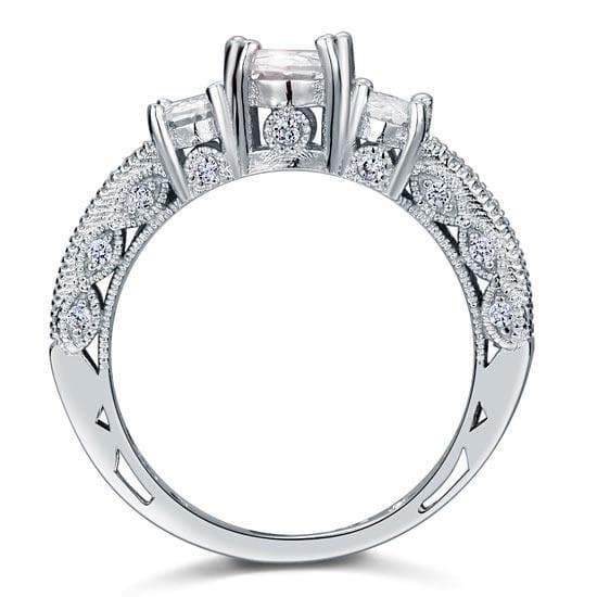 Vintage Style 2 Carat Created Diamond Ring