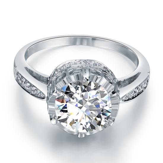Vintage Style 2.5 Ct Solid 925 Sterling Silver Ring