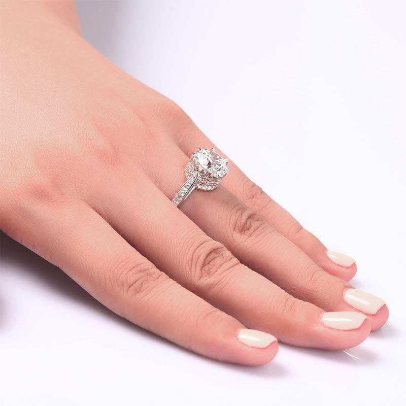 Vintage Style 2.5 Ct Solid 925 Sterling Silver Ring