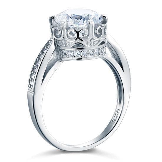 Vintage Style 2.5 Ct Solid 925 Sterling Silver Ring