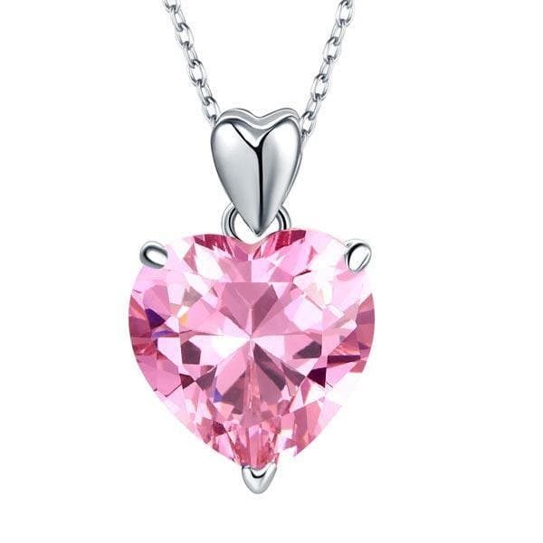 Silver Heart Pendant Necklace