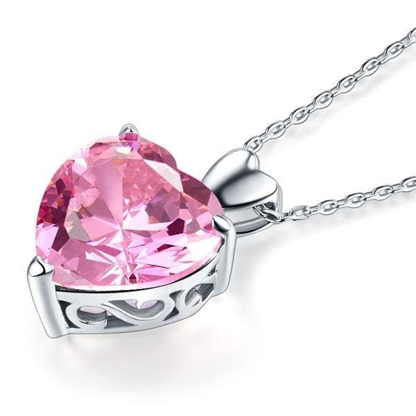 Silver Heart Pendant Necklace