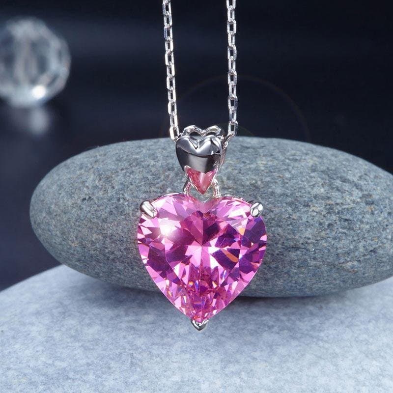 Silver Heart Pendant Necklace