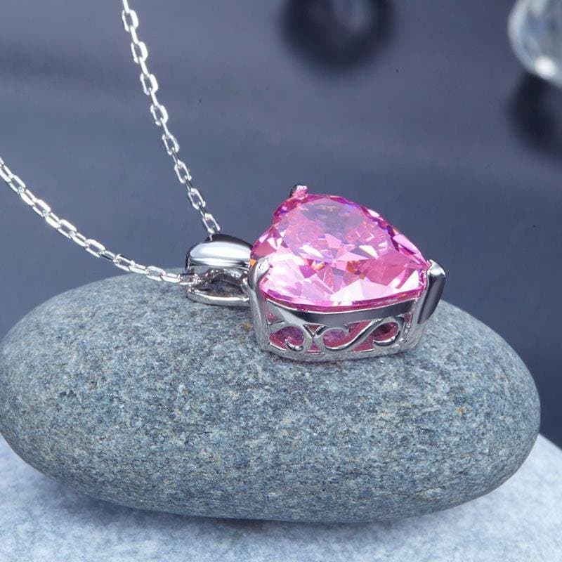 Silver Heart Pendant Necklace