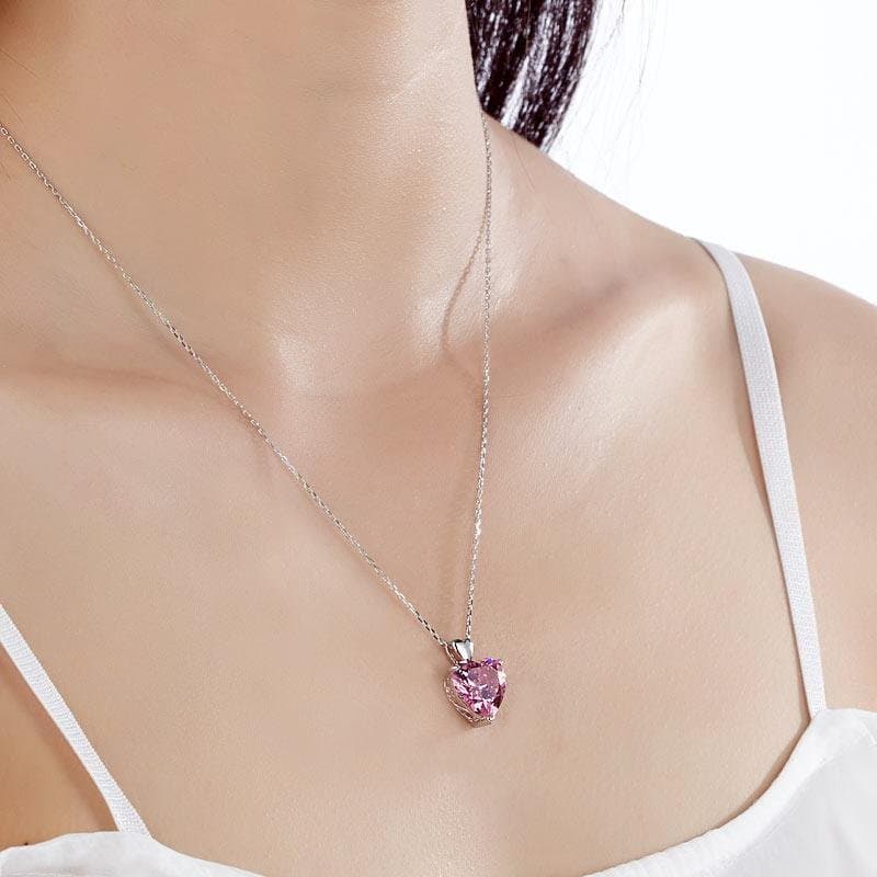 Silver Heart Pendant Necklace