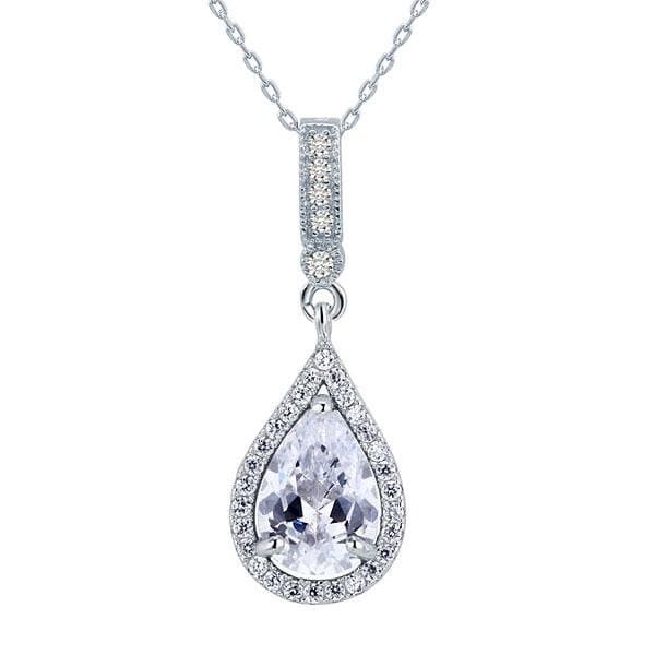Tear Drop Pendant Necklace