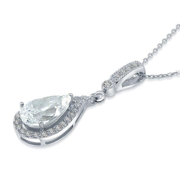 Tear Drop Pendant Necklace