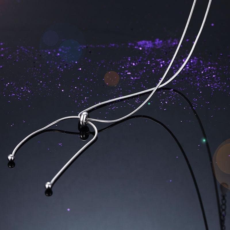 Adjustable Solid 925 Sterling Silver Necklace