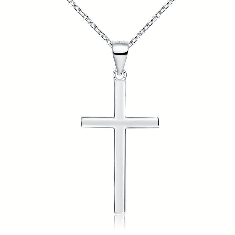 Cross Pendant Necklace Solid