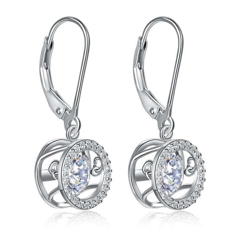 Dancing Stone Dangle Drop Earrings