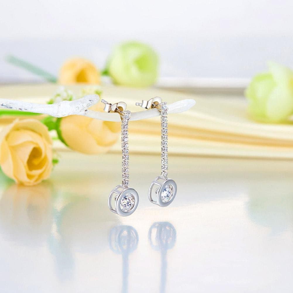 Dancing Stone Earrings Dangle Drop