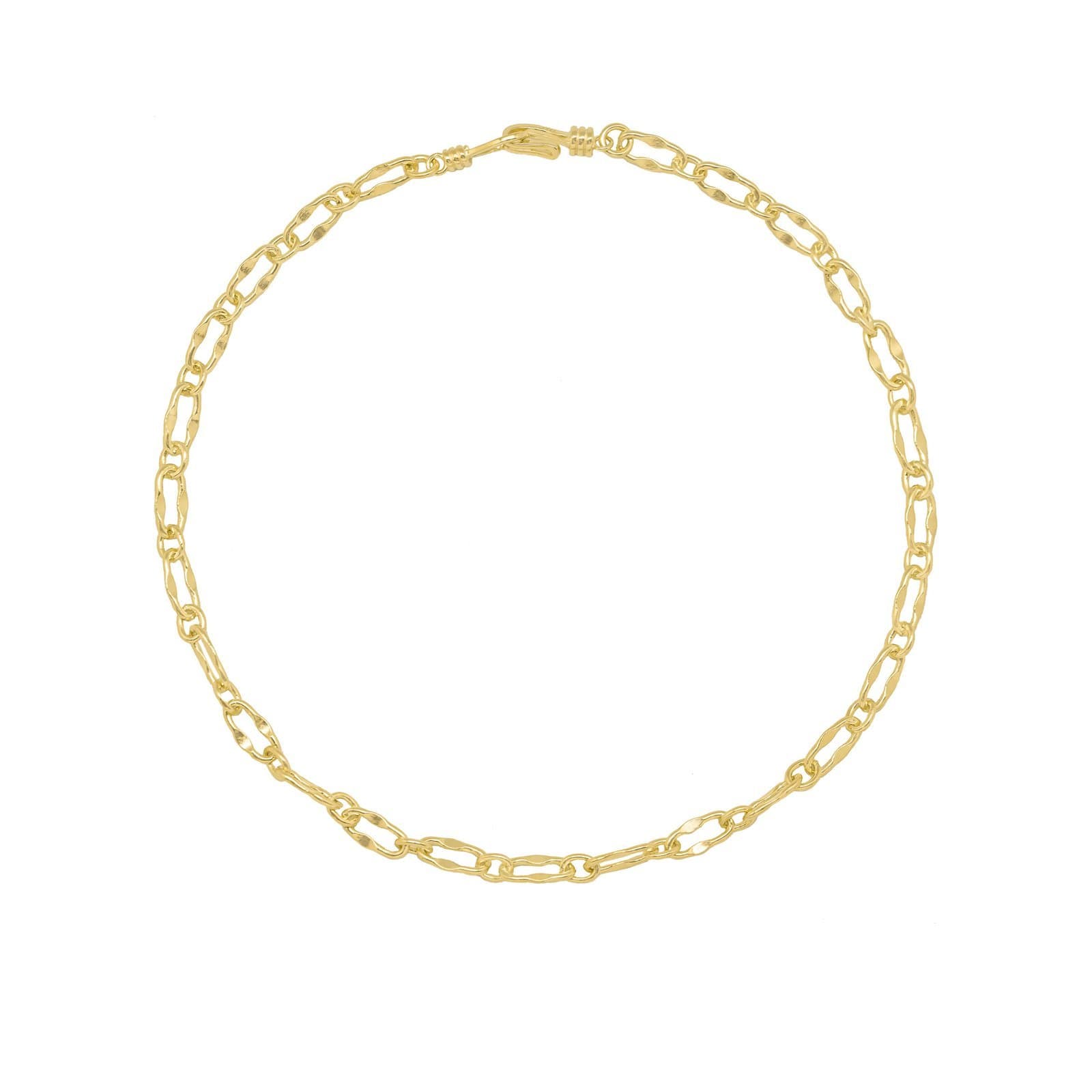 Geometric Rectangle Hollow Chain 925 Sterling Silver Necklace