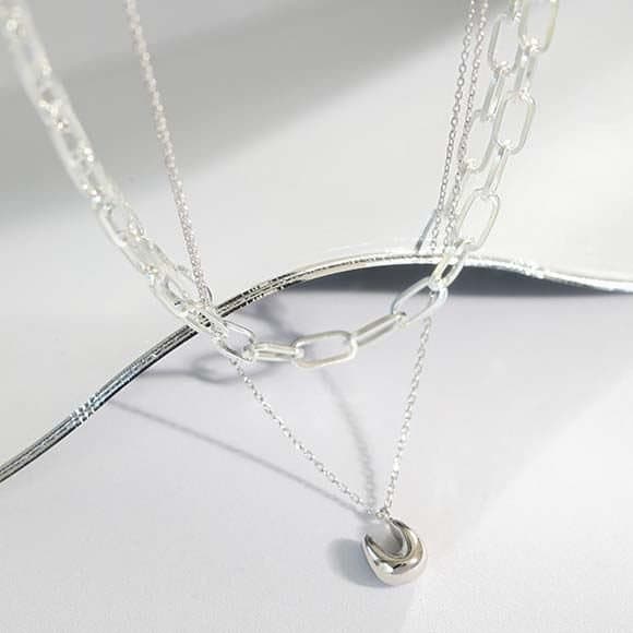 U Shape 925 Sterling Silver Necklace