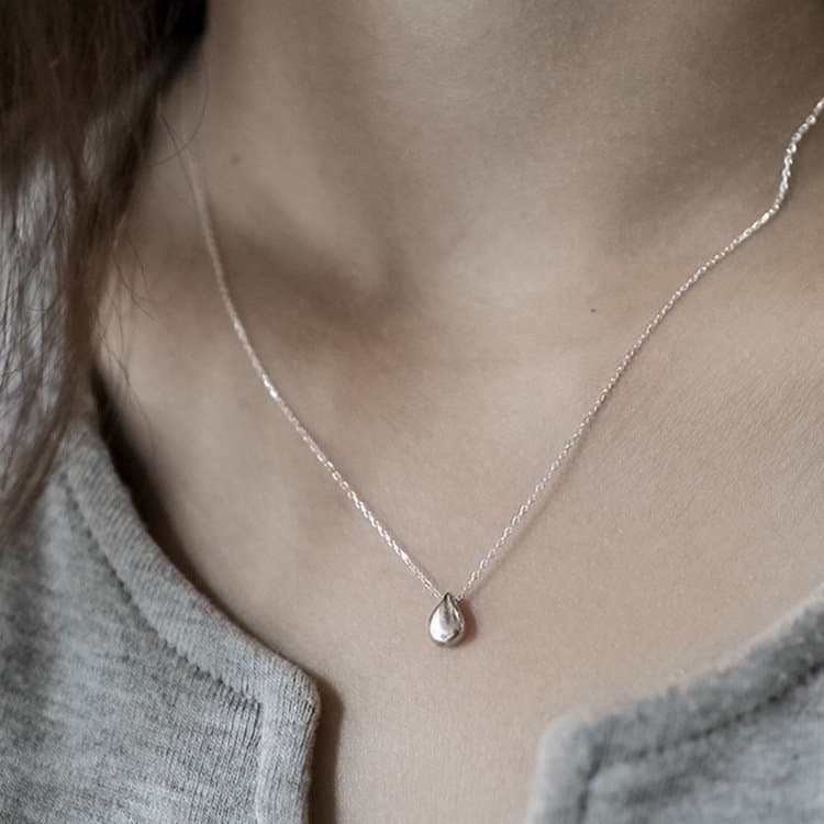 Mini Waterdrop 925 Sterling Silver Necklace