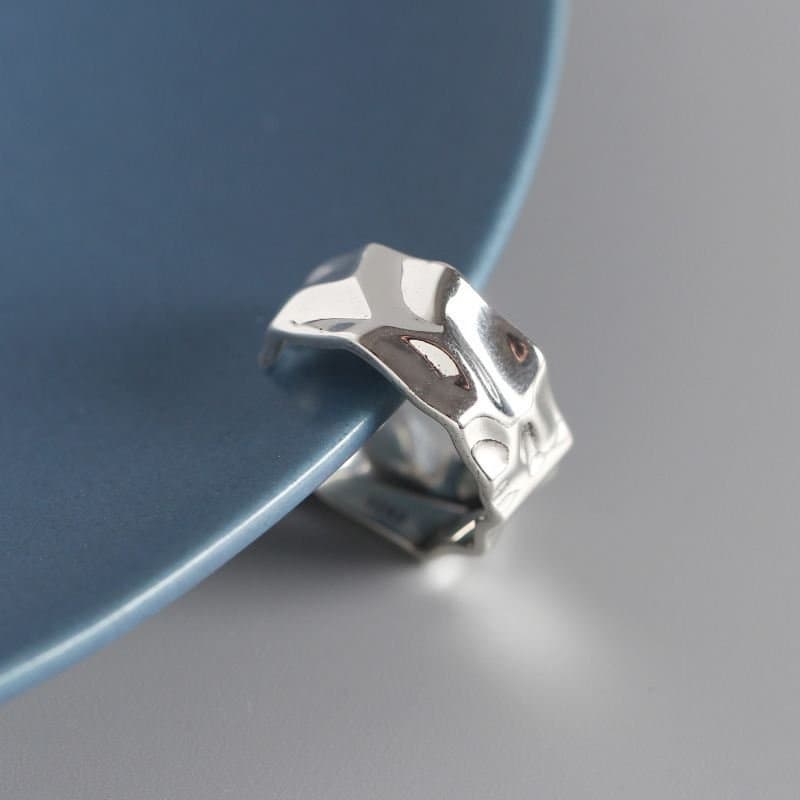 Irregular 925 Sterling Silver Adjustable Ring