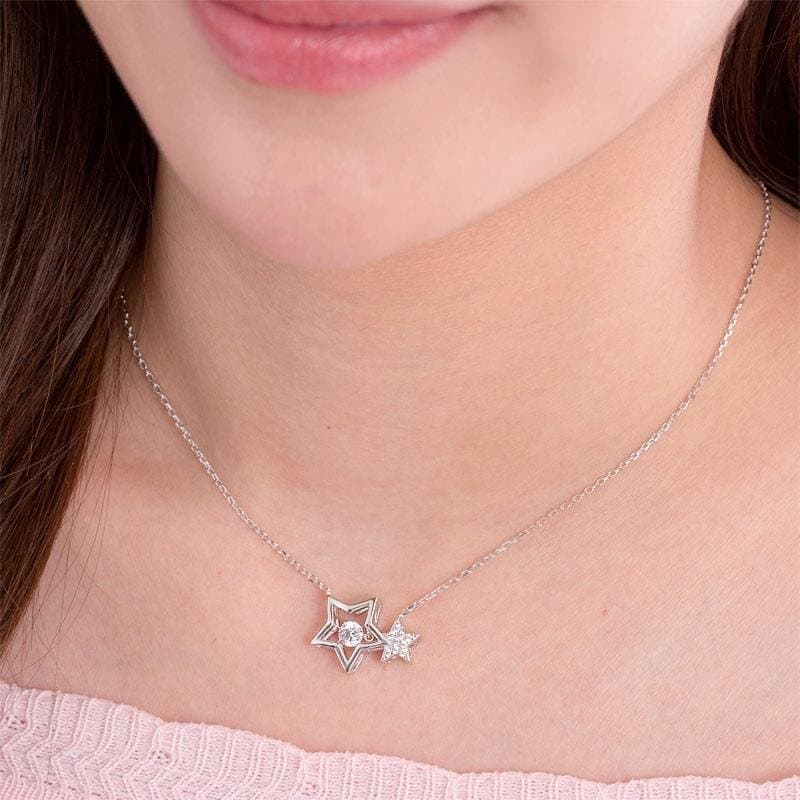 Dancing Stone Stars Necklace