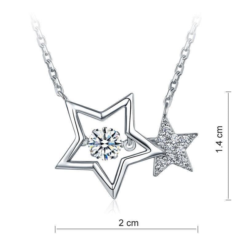 Dancing Stone Stars Necklace