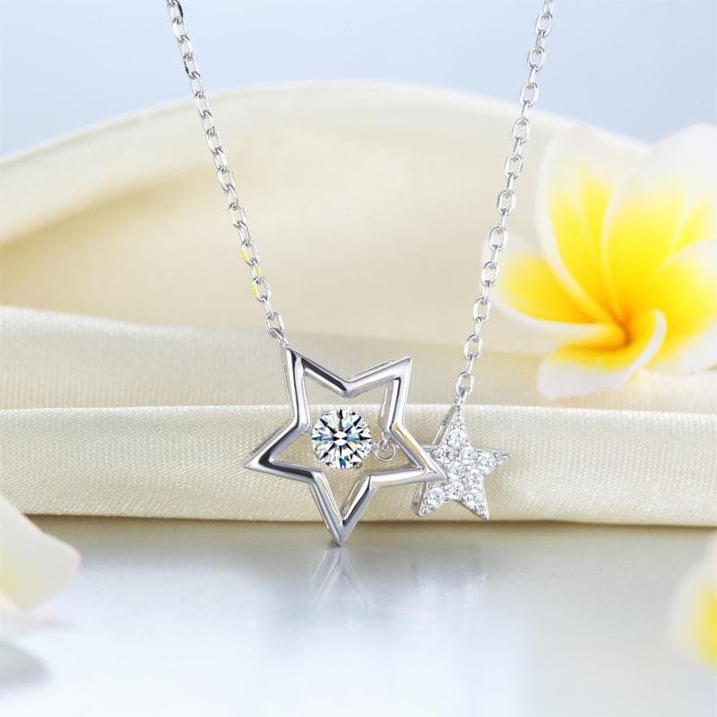 Dancing Stone Stars Necklace