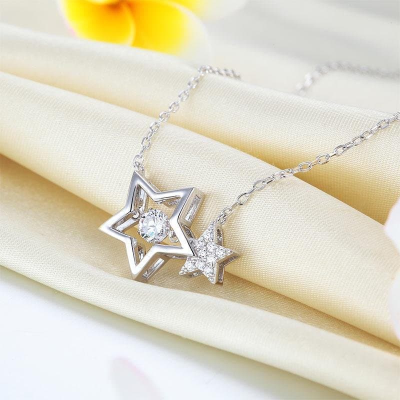 Dancing Stone Stars Necklace