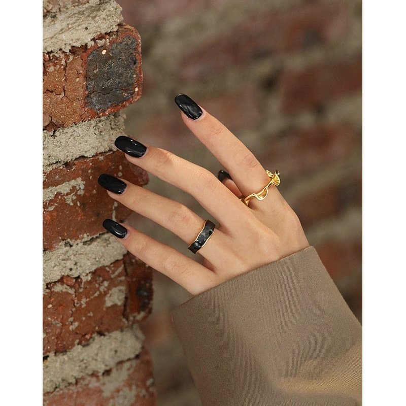 Irregular Wave Sunshine 925 Sterling Silver Adjustable Ring