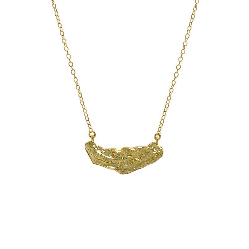 Irregular Stones 925 Sterling Silver Necklace
