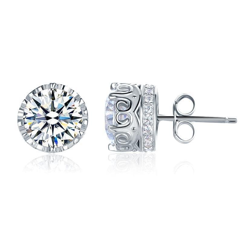 1.5 Carat Vintage Style Stud Earrings